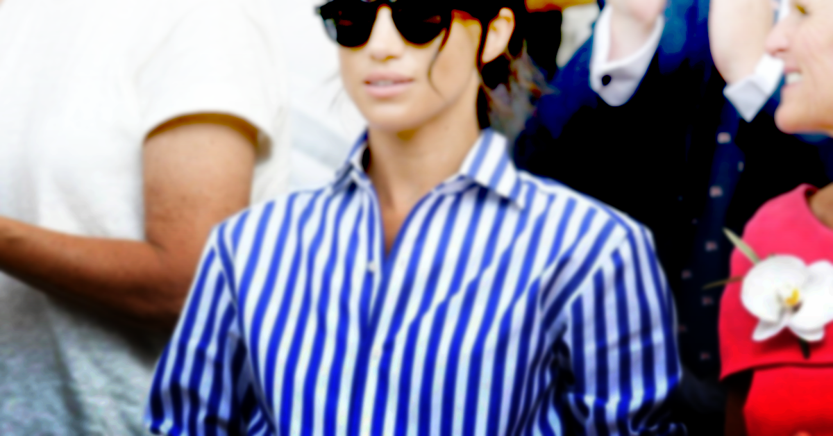 Meghan style cues: the button-up blouse.